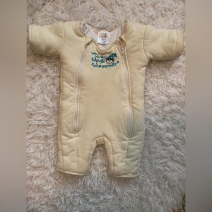 Baby Merlin’s magic sleep suit, yellow, cotton version
